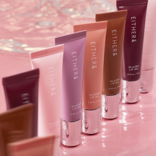 EITHER& Glazed Lip Oil (5 Colors)